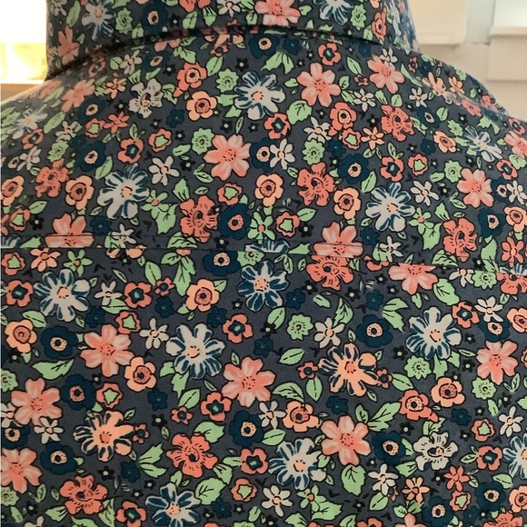 Lands end 100% cotton supima no iron button down blouse - Picture 4 of 6